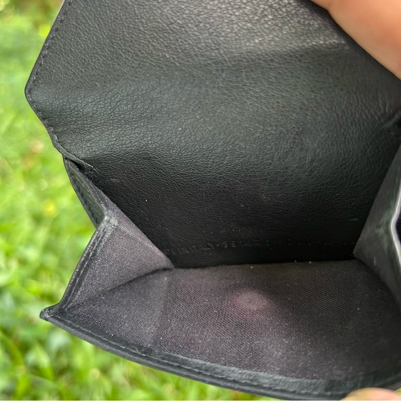 Balenciaga Papier Mini Wallet Tri-fold Black  Authentic Italy Leather - Picture 11 of 11